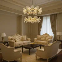 لوستر کلاسیک مدرن طراحی خاص کاملا وارداتی نفیس