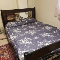تخت دونفره فرفوژه با تشک