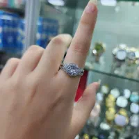 انگشتر تکنگین نقره اصلی sir