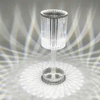 چراغ رومیزی مدل جام کریستالی|چراغ خواب و آباژور|تبریز, |دیوار