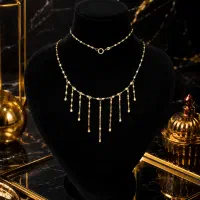 گردنبند شرابه ای فقط 23 میلیون تومان