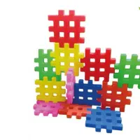 بلوک ساختنی خانه سازی بزرگ کودک بسته 12 عددی