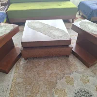 جلو مبلی همراه دو عسلی|مبلمان خانگی و میز عسلی|کرج, شهرک یاس جنوبی|دیوار