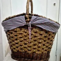 پیک نیک سبد حصیری و جا برنجی کاملا نو از گیلان