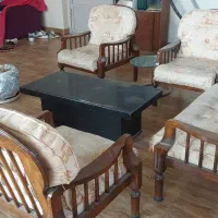 مبل ۶نقره چوبی