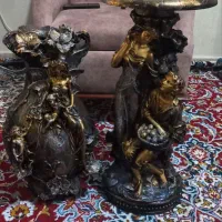 مجسمه میزتلفن و گلدان شیک
