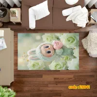 فرشینه سیسمونی کودک فرش قالی کودک