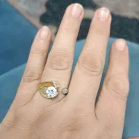 انگشتر سولیتر دو رنگ