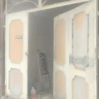 درب حیاطی سیمان سفید پالت
