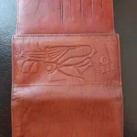 کیف پول چرم گاوی اصل طرح هخامنش
