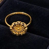 گوشواره و انگشتر طلا