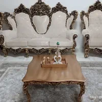 مبل سلطنتی ۱۲ نفره، کار سنگین، در حد نو|مبلمان خانگی و میز عسلی|تهران, آجودانیه|دیوار