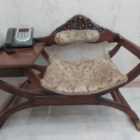 میز تلفن چوبی