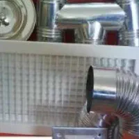 لوله گالوانیزه کلاهک اچ زانو لوله دمپر کانال گرد