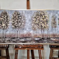 تابلو نقاشی درخت آنتیک، ورق طلا، قاب بژ|تابلو، نقاشی، عکس|تهران, عباسآباد|دیوار