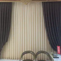 پرده حریر و مخمل طرح دار (حراج واقعی فقط ۳۷۰۰)|پرده، رانر، رومیزی|اصفهان, رزمندگان|دیوار