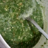 سبزی شکم پری مرغ و ماهی