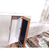 تخت ماشینی کمدسه تیکه در حد نو نو|تخت و سرویس خواب|کرج, شهرک نهال و بذر|دیوار