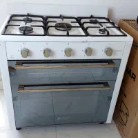 اجاق گاز 5 شعله طرح فر استیل 502ST آرویک