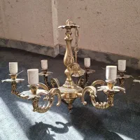 فروش ۳ لوستر برنجی قدیمی سنگین