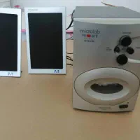 دوعدد اسپیکر میکرولب و اسپیکر مارک جنیوس سالم