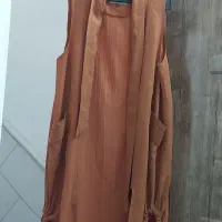 رویه مانتو تمیز سالم رنگ آجری تمیز سالم