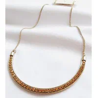 گردنبند مجلسی نگین دار مدل طلایی، اوج زیبایی