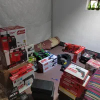 دریل سنجد و تراز لیزری و کابل جوش