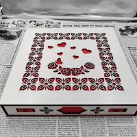 جعبه چوبی هدیه و ولنتاین