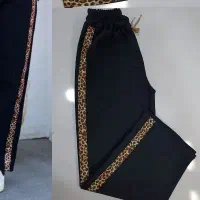 شلوار بگ نوار پلنگی