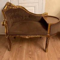 میز تلفن چوبی