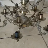 فروش دو تا لوستر آنتیک قدیمی جنس برنج