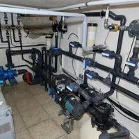 لولهکشی موتورخانه گرمایش کف استخر جکوزی پمپ اب|خدمات پیشه و مهارت|تهران, اختیاریه|دیوار