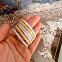 ست رادیوم به همراه النگو نقره آبکاری طلا با عیار|جواهرات|آباده, |دیوار
