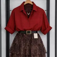 شومیز زرشکی