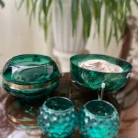 ست دکوری آیکیا سبز زمردی
