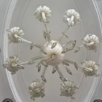 لوستر ۸ شاخه کریستالی|لوستر و چراغ آویز|قم, شهرک قدس|دیوار