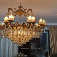 لوستر|لوستر و چراغ آویز|اصفهان, خانه اصفهان|دیوار