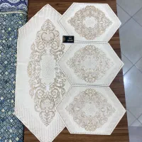 رانر رومیزی ۴ تیکه قلم زنی صحرا|پرده، رانر، رومیزی|قم, ولیعصر|دیوار