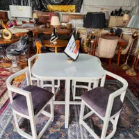 میز و صندلی غذاخوری 4 نفره مدل کمجا بغل هلال|میز و صندلی غذاخوری|شیراز, وزیرآباد|دیوار