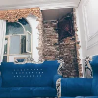 مبل سلطنتی ۷نفره همراه با بوفه ست