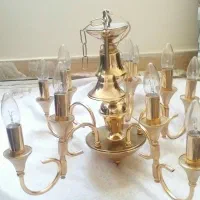 لوستر پنج  شاخه   هر شاخه دو تا لامپ میخوره|لوستر و چراغ آویز|تهران, اتابک|دیوار