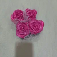 باکس گل روبانی  رز صورتی