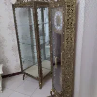 لوازم برنزاصل بوفه ساعت آینه وشمعدان