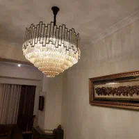 لوستر شامپاینی و شیشه دودی خارجی|لوستر و چراغ آویز|تهران, زعفرانیه|دیوار