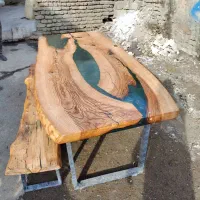 میز نهارخوری روستیک چوب گردو