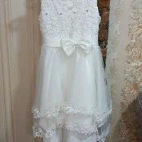 لباس مجلسی دخترانه درحد نو مناسب سن 7تا 8 سال