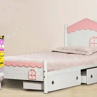 تخت خواب ۱ یک نفره وکیوم(تختخواب یکنفره) مدل کلبه