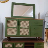 ست میز تی وی وآینه کنسول