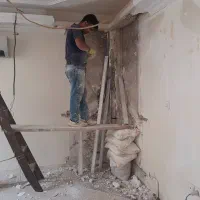 گچکاری پنل گجی  تخریب شومینه  گچ کار،خورده کاری